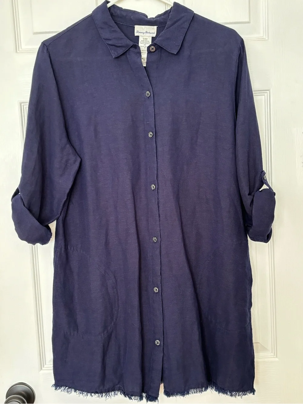 Tommy Bahama St. Lucia Boyfriend-Style Button-Down - Picture 5 of 13